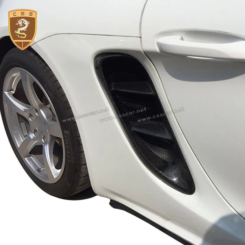 Для Porsche 718 Boxster углеродное волокно боковое вентиляционное воздуховод пара