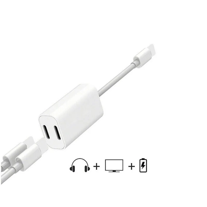 

2 в 1, адаптер для iPhone X, iPad, iOS
