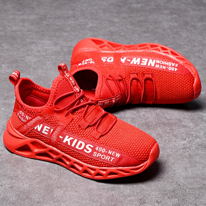 Новая детская повседневная обувь для мальчиков дышащие Нескользящие кроссовки