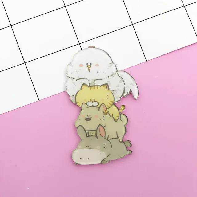 2486Y 1 шт. милые Мультяшные значки на булавке Kawaii значок значки на рюкзак значки на одежду акриловые значки - Цвет: 2486Y