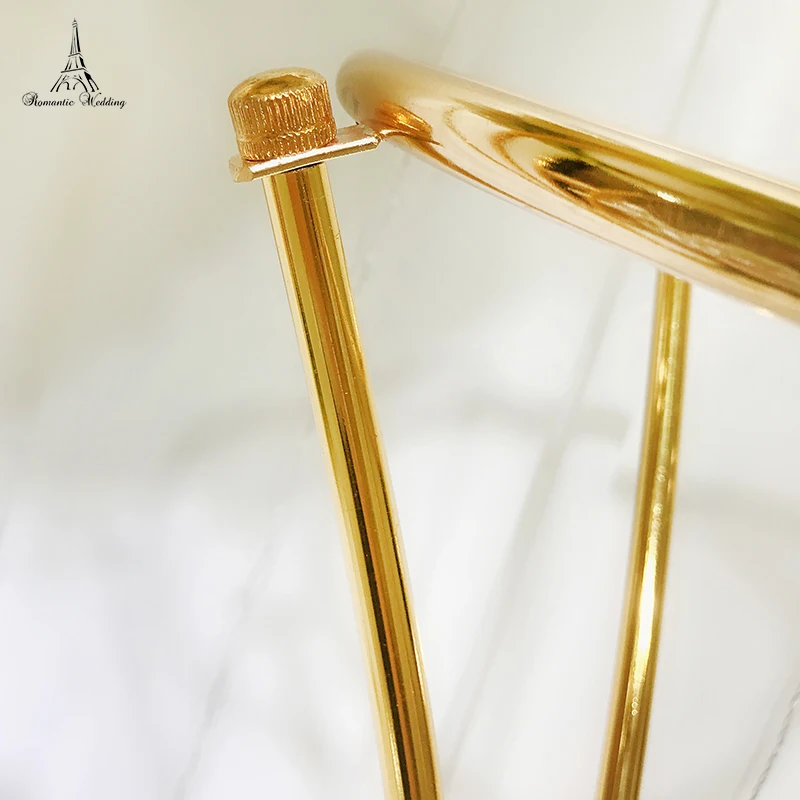 Свадебная Гальваническая золотая металлическая железная рамка колонна