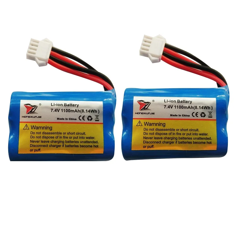 Батарея 7 4 в 1100 мАч 18500 с USB зарядным устройством для hj808 UDI 001 usu001 HQ960 батарея лодки