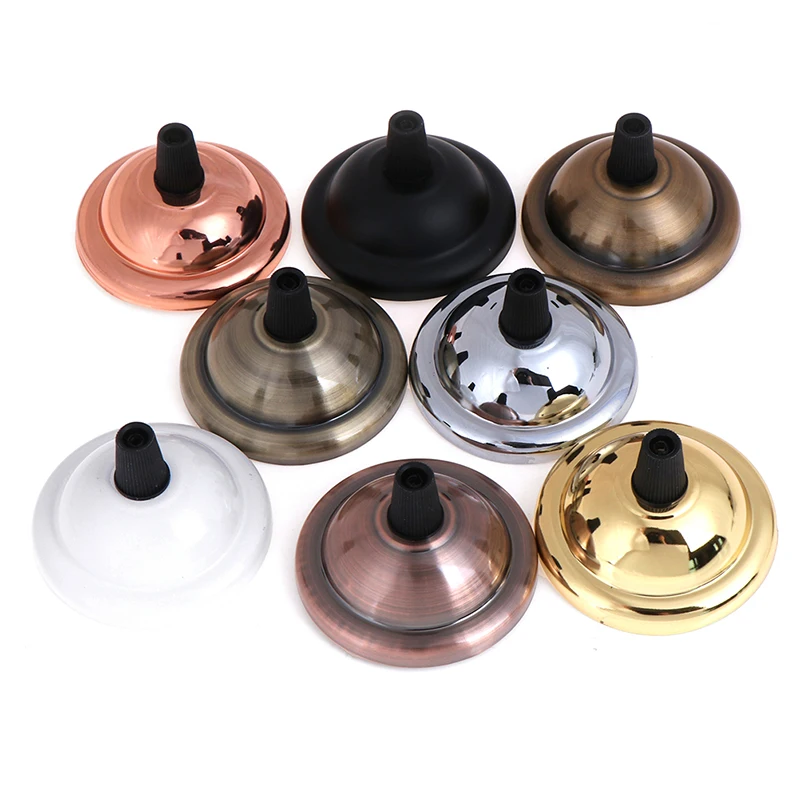 

New Lamp Base Antique Vintage Ceiling Plate Metal Ceiling Lamp Holder Electroplating Iron Fitting Chandelier Base DIY Lighting