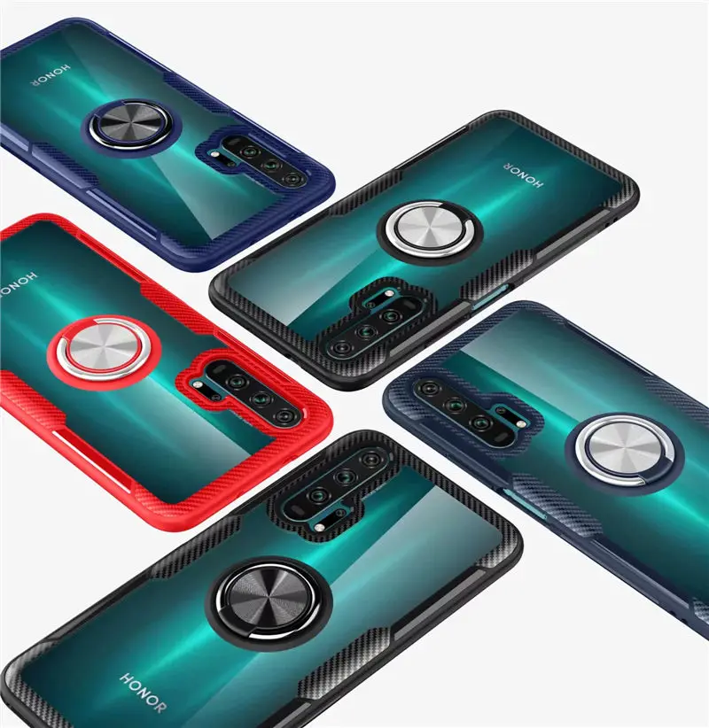 For Huawei Honor 20 Pro Honor20 10 Lite 10i 20i Case Magnetic Ring Stand Cover for Honor 7X 8X Max 8S Y5 P Smart Plus
