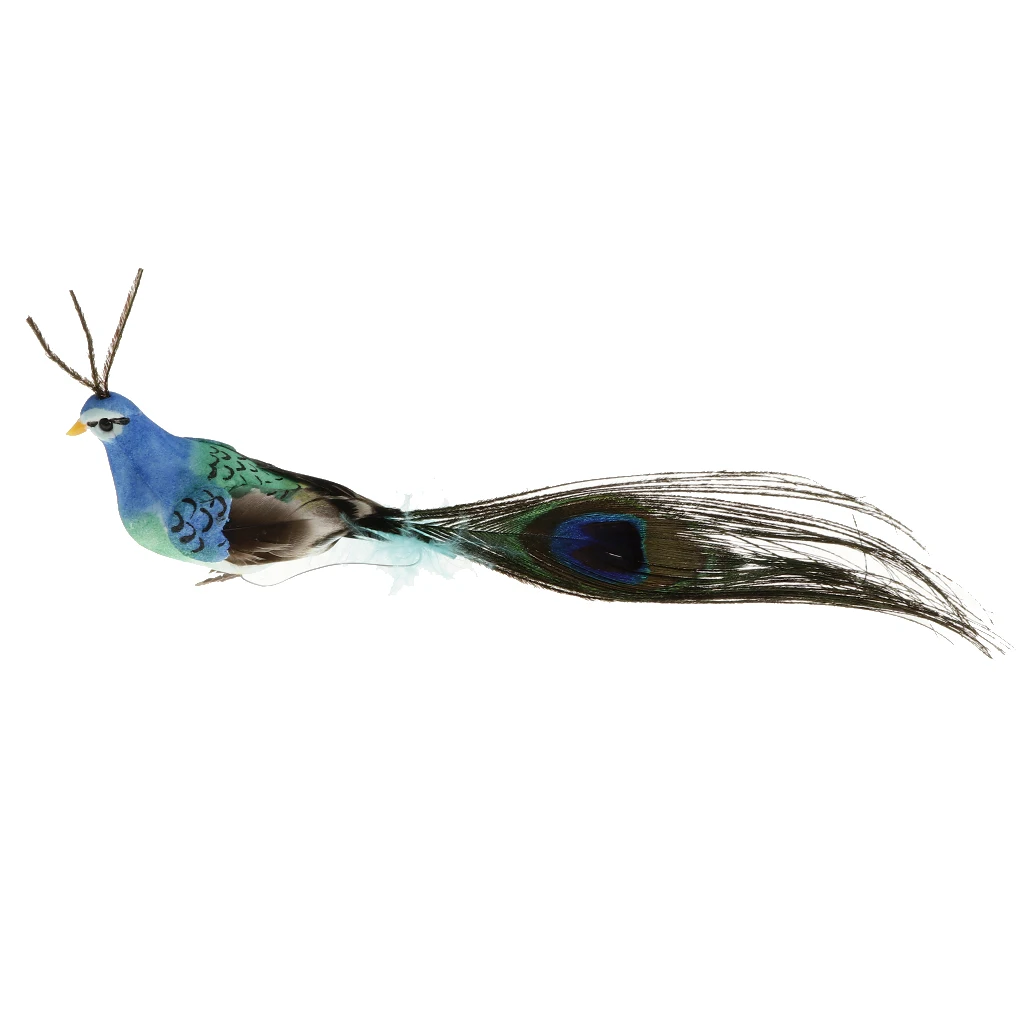 

Creative Art Decor Gifts Small Foam Peacock Statue Birds Figurines Home Decor