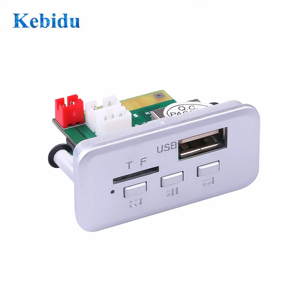 Плата декодера KEBIDUMP3 WMA 5 В 12 аудио модуль беспроводной FM ресивер mp3 плеер радио TF USB