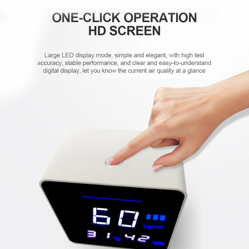 

Home Desktop PM2.5 Temperature and Humidity Detector Air Quality Monitor Tester