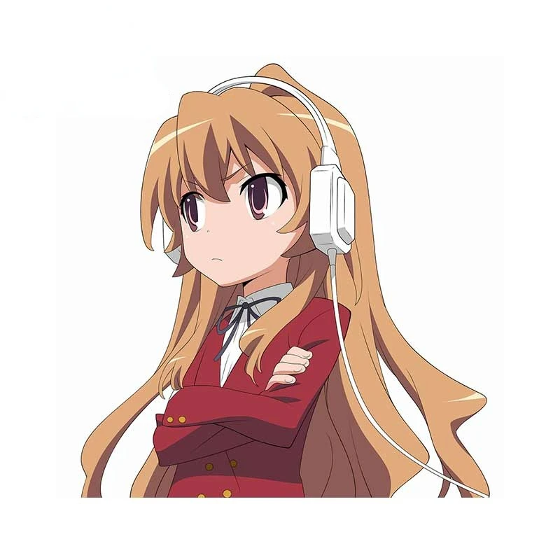 

A-1273 Cute Cartoon Girl Listening To Music Modeling Personality Car Stickers PVC Fashion Auto Window Bumper Waterproof Decals