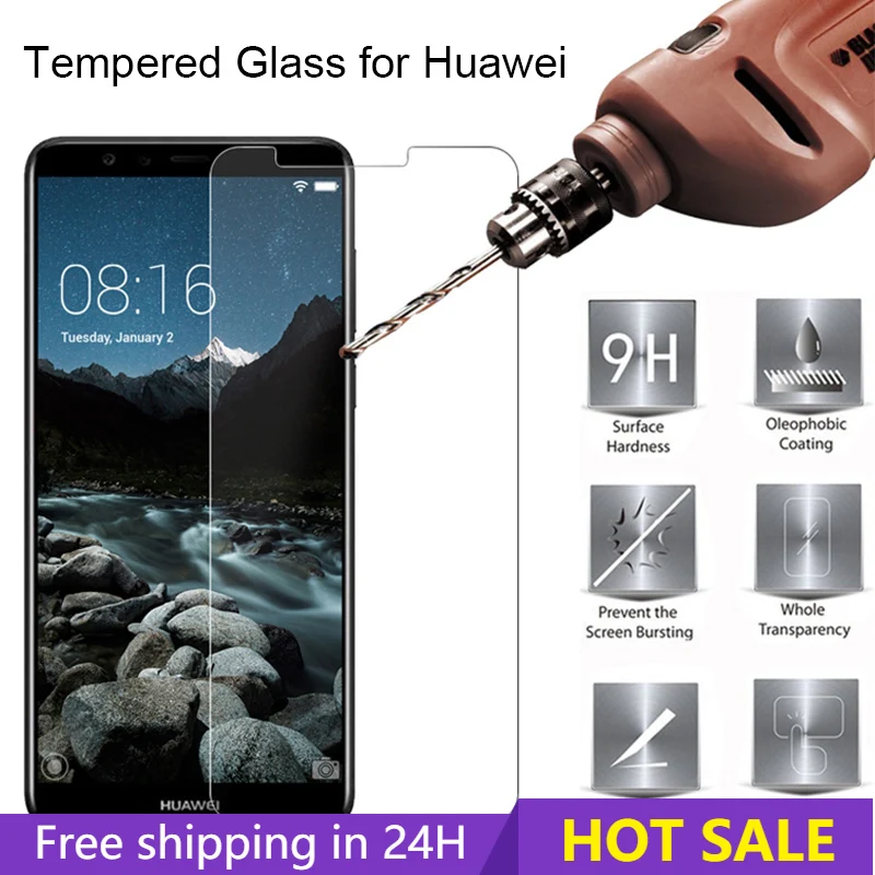 HD Shockproof Tempered Glass For Huawei Nova 4E 4 3E 3 Hard Protective Glass On Nova Lite 2 Plus Screen Protector