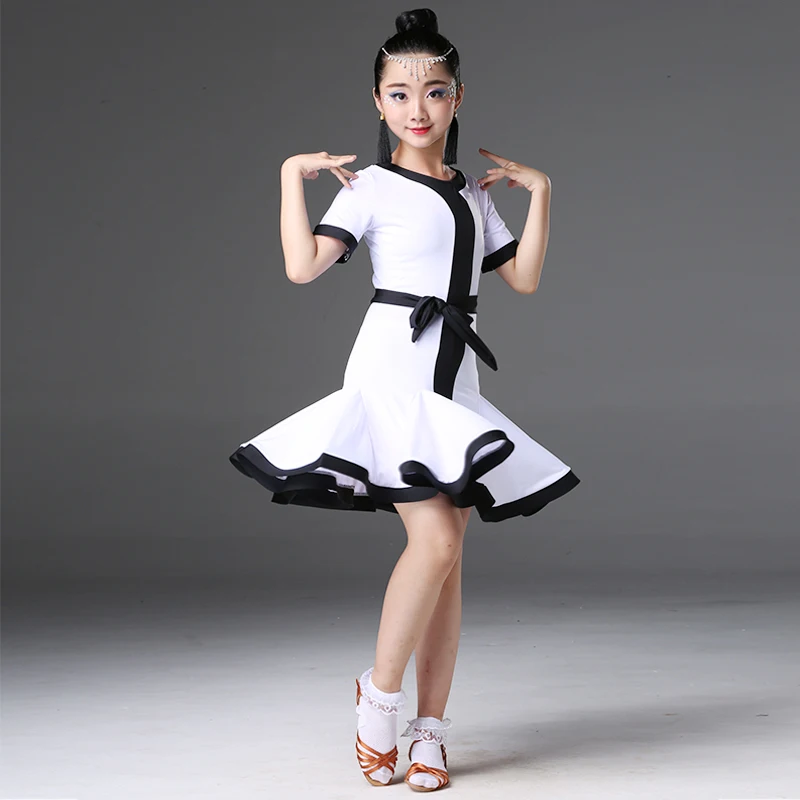 Latin Dance Dress Costumes for Girls Show Less Children's Professional Standard Girls Practice Dance Costumes Latin Dance Dress