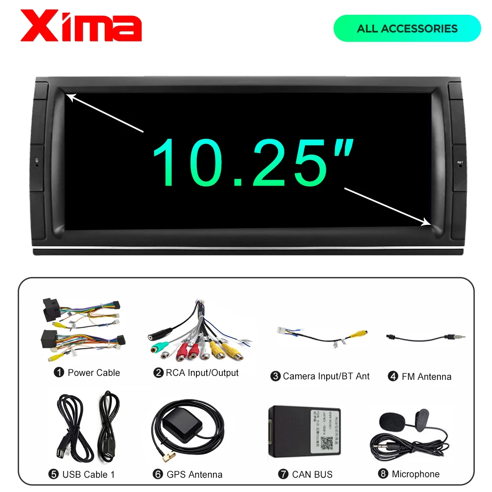 Автомобильный радиоприемник XIMA 10 25 дюймов Android 2 Din мультимедийный видеоплеер