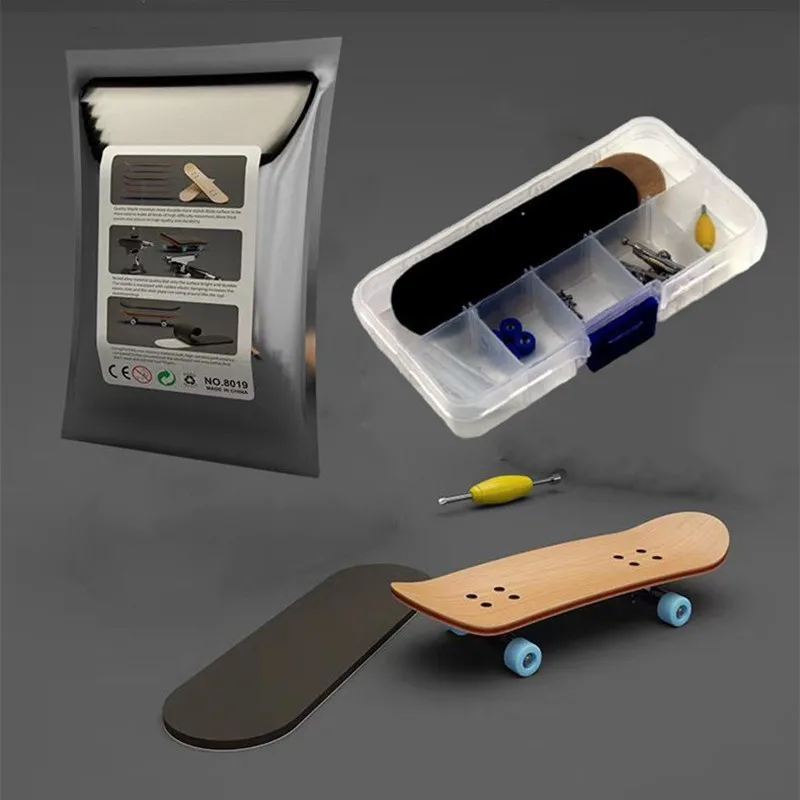 Скейтборд на палец игрушки скейтборд кленовый деревянный пол металлический