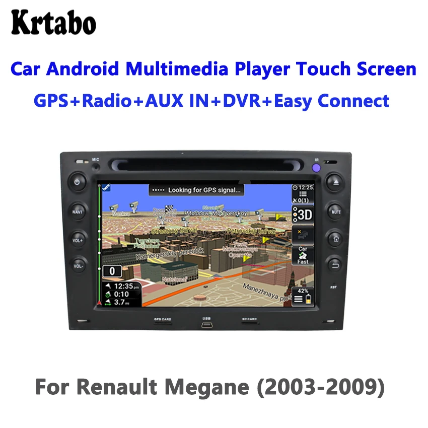 Для Renault Megane 2003-2009 умный автомобильный навигатор заднего вида контроль