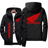 honda mens jacket honda red wing mens fashion outdoor clothing coats casual windbreaker trend motorcycle bike hooded jacket