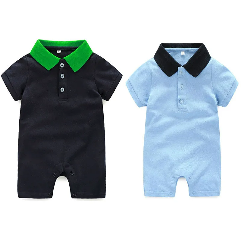 Детский комбинезон из 100% хлопка с коротким рукавом на возраст 0-24 месяца | Мать и