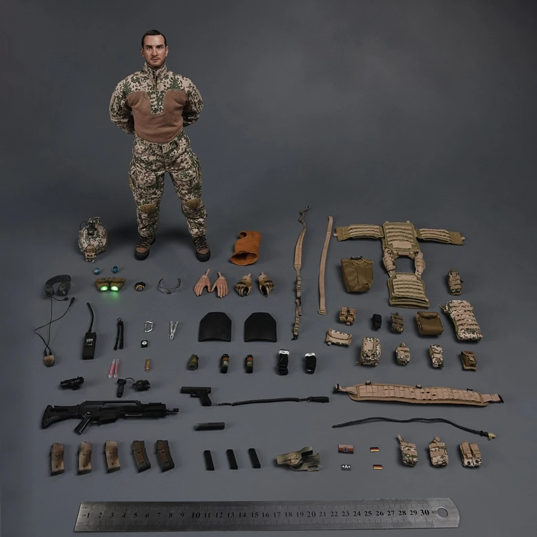 NFSTRIKE 1/6 30 см модель солдата Реалистичная голова скульптура DIY подвижная Германия военно-морской спецназ Военная фигура