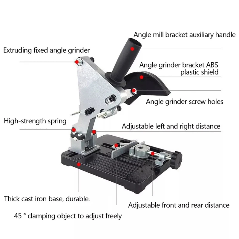 Angle Grinder Fixed Universal Bracket Conversion Cutting Machine Table Saw Stand For 100-125 Tool Accessory | Инструменты
