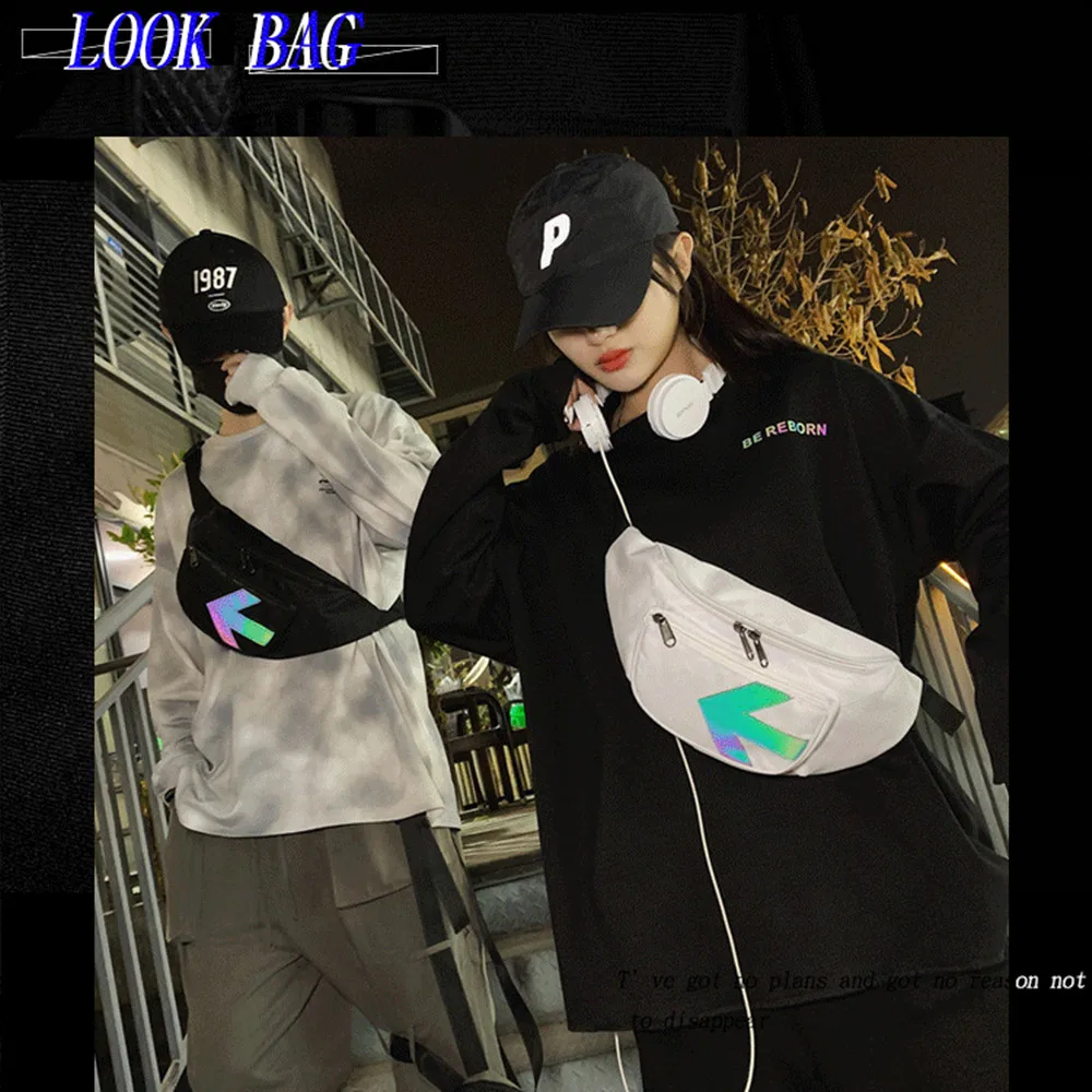 

Luxury Women's Fanny Pack Advanced Luminous Logo Waist Bag Fashion Lovers Chest Bag Female Belt Bag Designer Brand Handbag