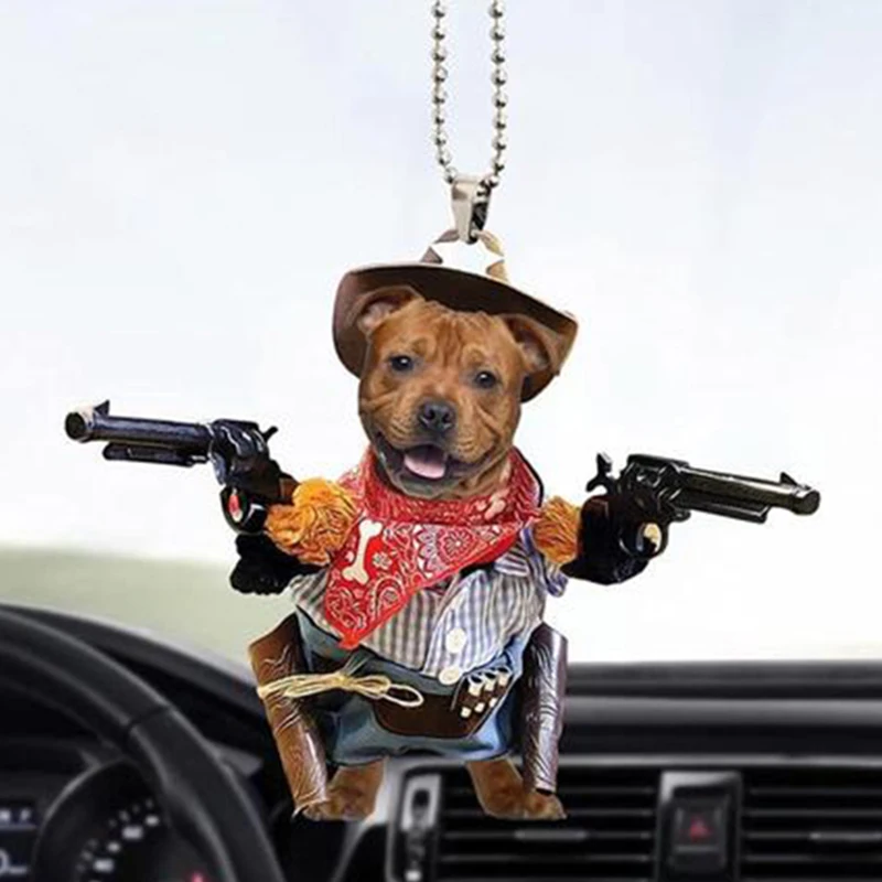 Креативная подвеска в виде собаки и кота для автомобиля украшение рюкзака милый