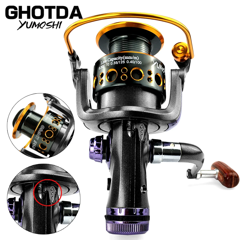 

Professional Fishing Reel Double Front and Rear Brake Design Metal Capacity 135-300M Carp Feeder Spinning Wheel MG