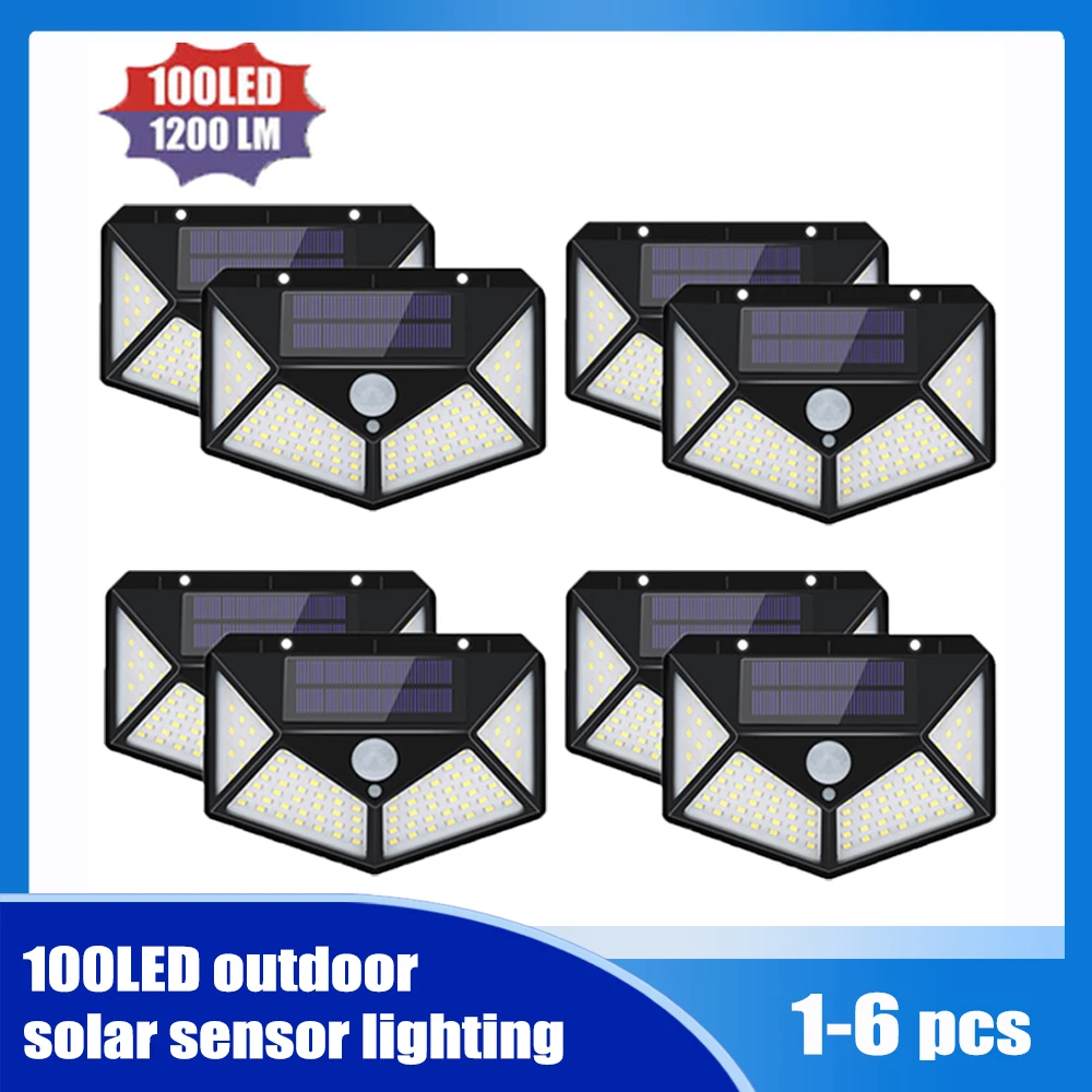 Светодиодная уличная лампа на солнечной батарее водонепроницаемый