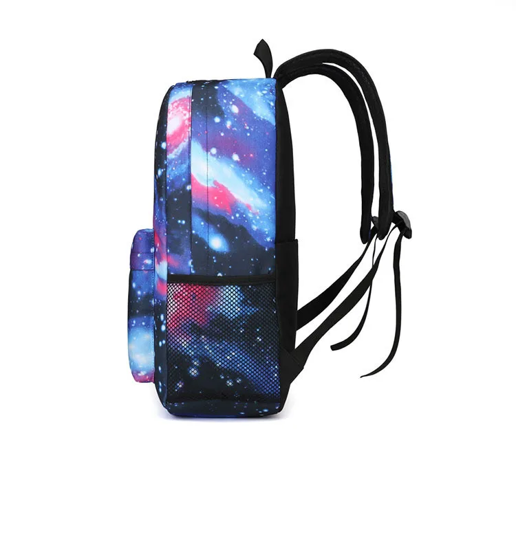 Однотонные модные рюкзаки из ткани Оксфорд с изображением звезд блестящие