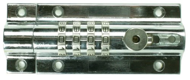 Кодовый дверной замок комбинированный скользящий чугунный Болтовой