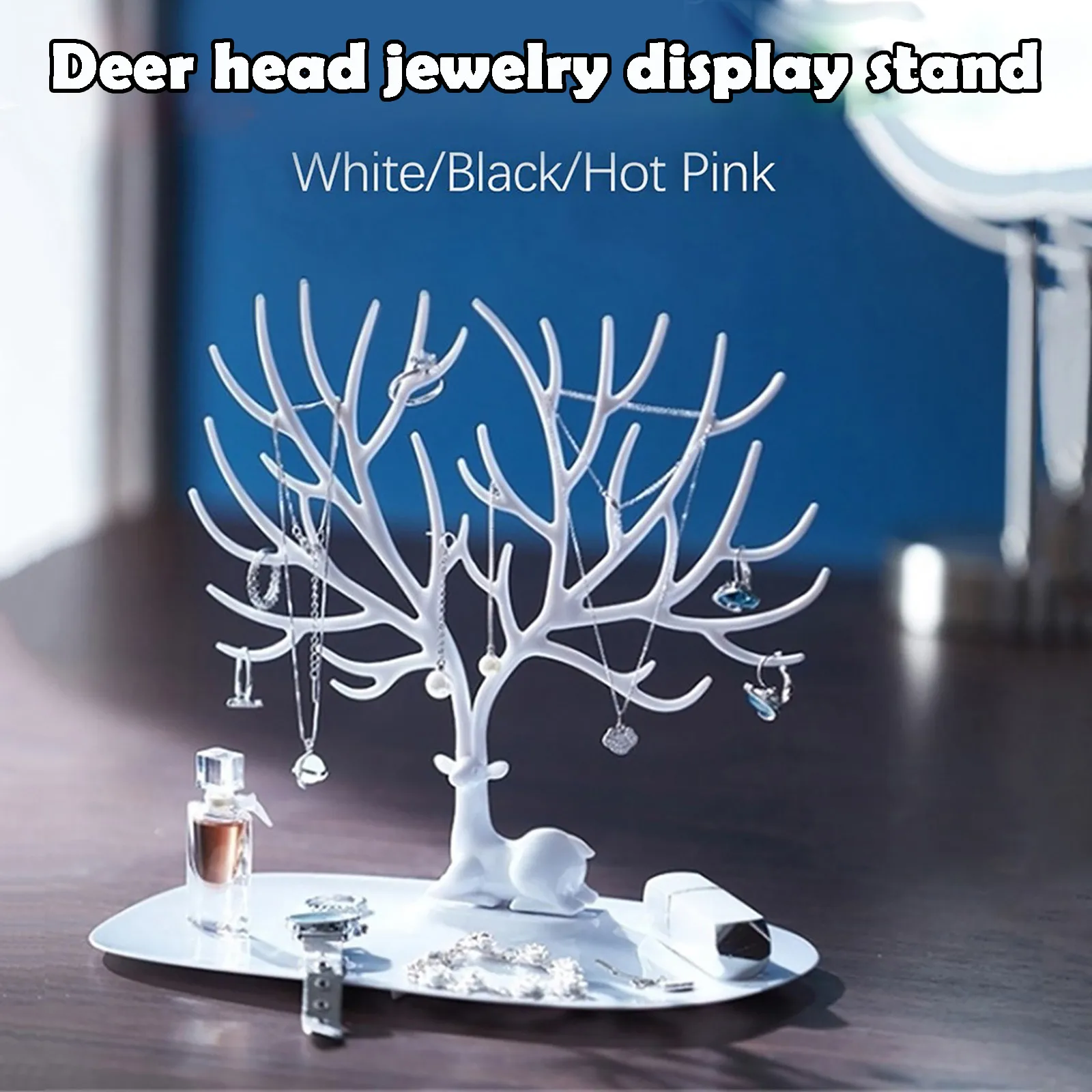 

Creative Jewelry Organizer Display Earring Necklace Holder Ring Display Stand Kitchen Organizer Rangement Cuisine Bathroom