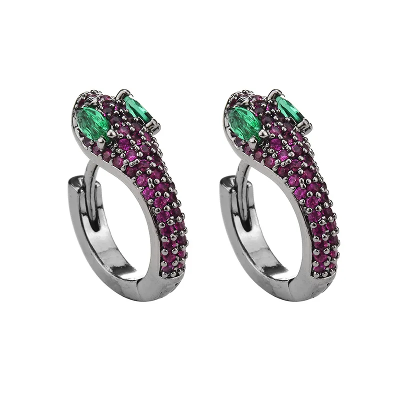 Женский микро-комплект из змейки и пряжки изысканная серьга ювелирное изделие ZK40