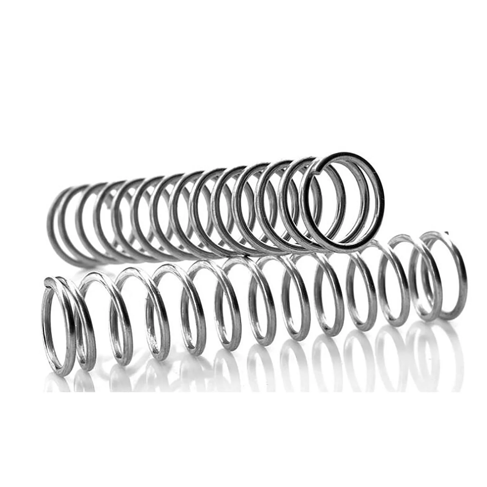 

1x11mm, 304 Stainless Steel Compression Spring, Wire Diameter 1mm, Outer Diameter 11mm, Free Length 10-50mm, 10PCS