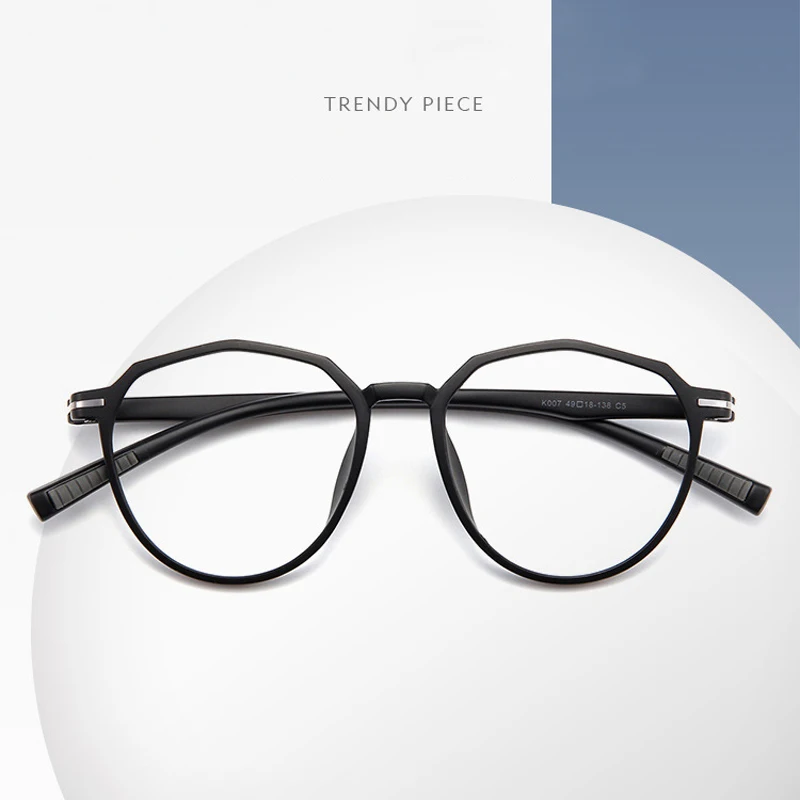 

Zilead Irregular Glasses Frame Vintage Plain Glasses Clear Lens Spectacles Retro Oversized Transparent Frames Spectacles Unisex