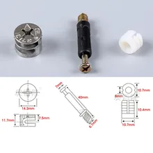 10 наборов мебели сторона подключения 15x12 мм Cam установочный штифт предварительно вставленная гайка