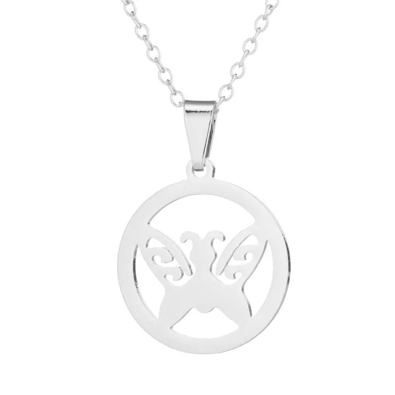 FENGLI Красота Бабочка серьги Золотое животное любовник цепь колье пыльца передача