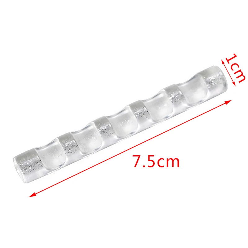 

1Pc Nail Brush Stand Colorful Acrylic Holder Display Stand Rest For 5 Nail Art Pen Nail Art Manicure Design Tool Display