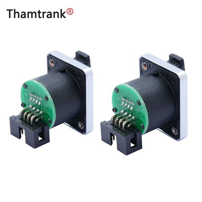 1 шт. Прямоугольный штекер RJ45 для модуля винтового типа водонепроницаемый разъем