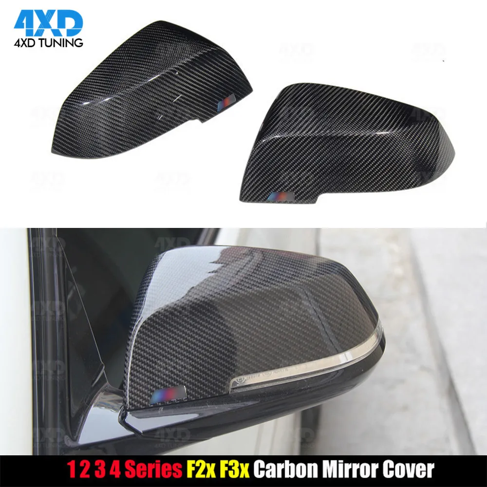 Углеродное волокно Зеркало заднего вида крышка Кепки/Замена для хэтчбеков BMW