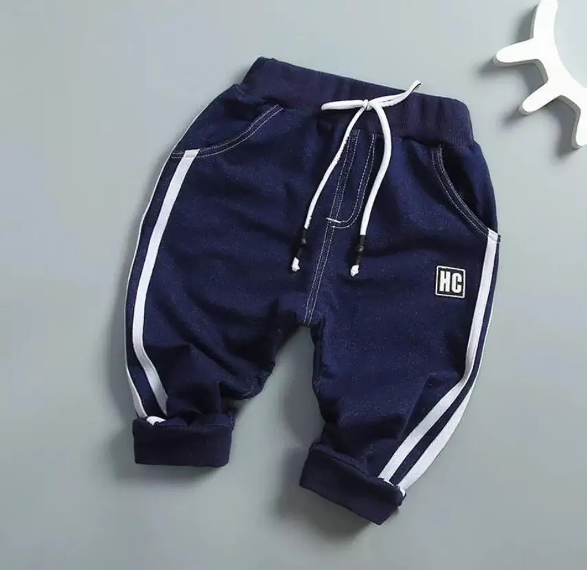 Модные спортивные штаны для маленьких мальчиков и девочек сезон весна лето