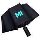 Автоматический зонт Xiaomi, складной зонт с отражающим логотипом, с защитой от ветра, с 10 ребрами, с защитой от УФ-лучей