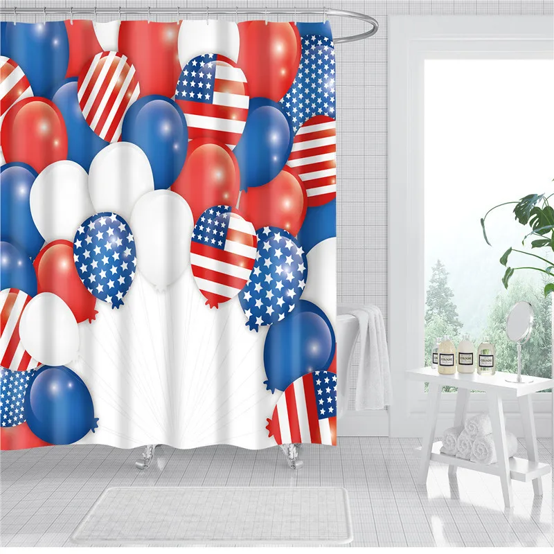 

Shower Curtain Countries World Map Flower Fabric PEVA 3d Waterproof Luxury Bath Curtain With 12pcs Hooks