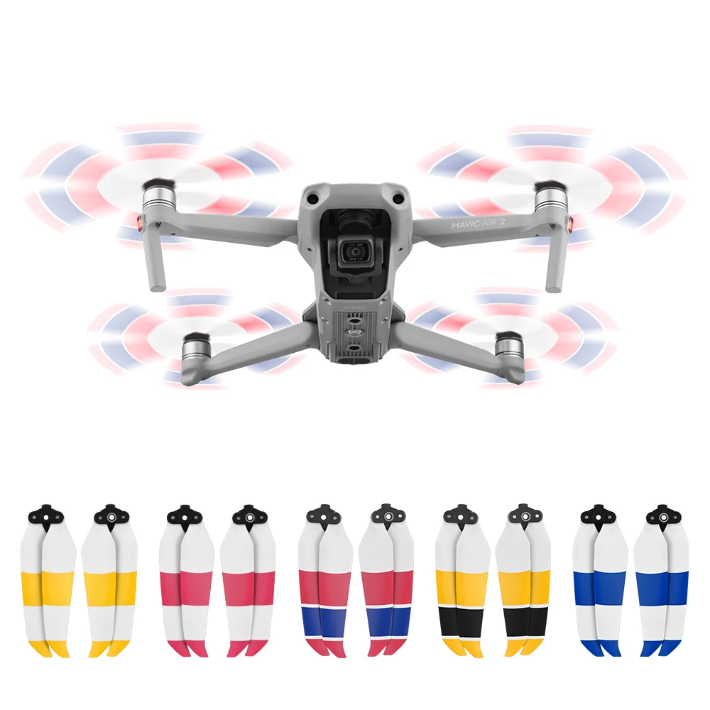 4 шт. Сменные лопасти пропеллеров для DJI Mavic Air 2 Drone пропеллеры быстросъемные
