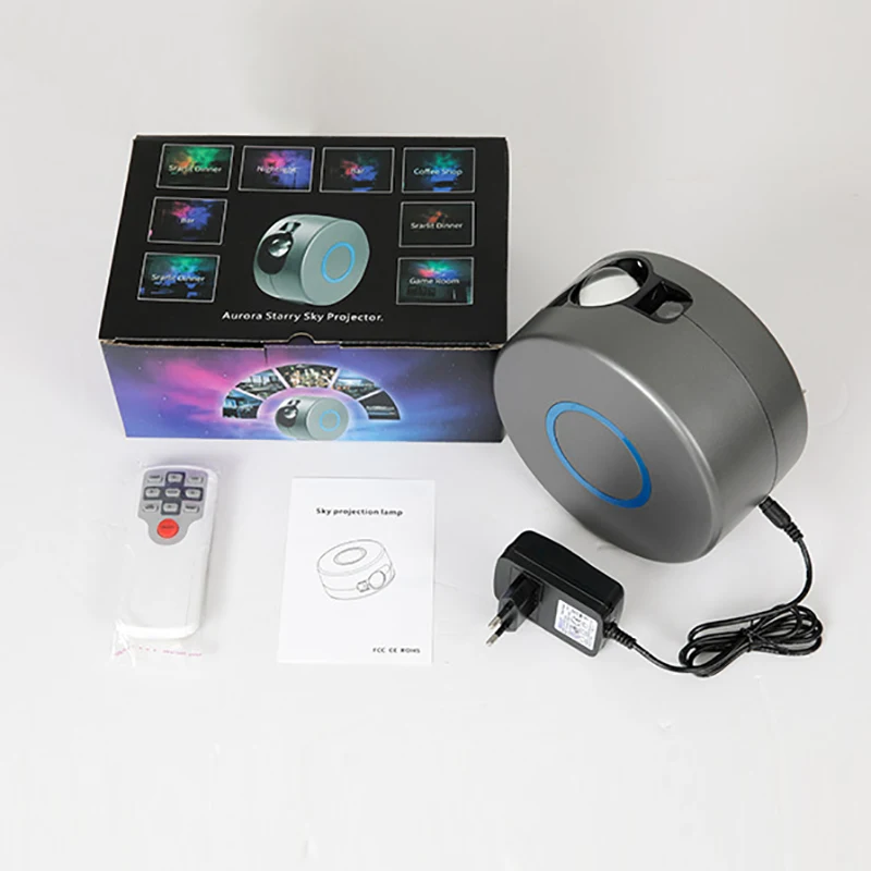 

New Galaxy Starry Sky Projector Rotating Water Waving Night Light Led Colorful Nebula Cloud Lamp Atmospher Bedroom Beside Lam