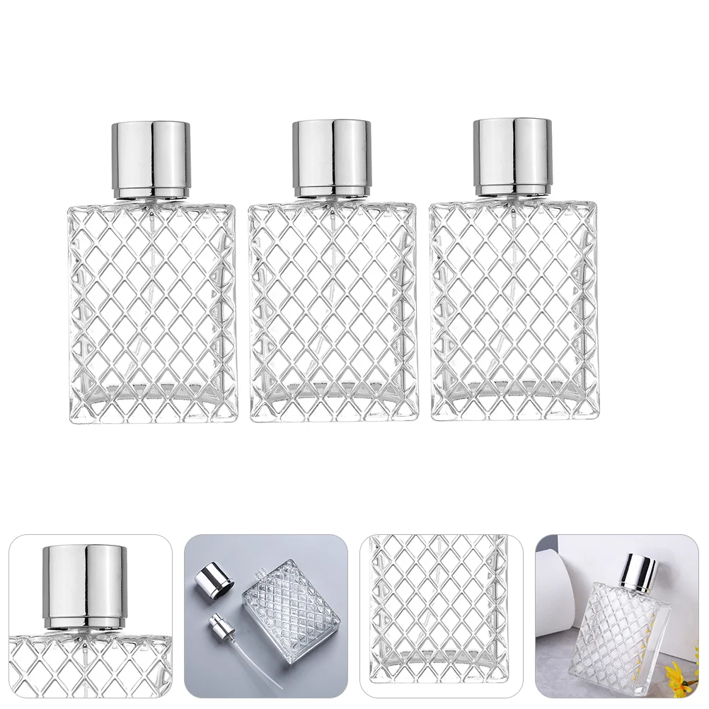 

3 шт. многоразовые флаконы для духов, стеклянные флаконы для парфюма, стеклянные контейнеры