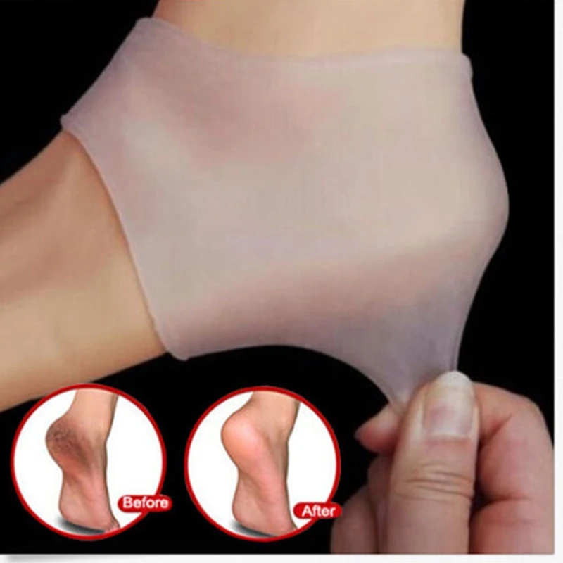 

New Foot Heel Protect Silicone Moisturizing Gel Heel Sock Cracked Foot Soft Skin Care Protector 1Pcs Fashion Hot