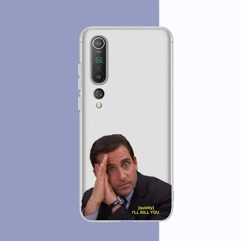 fhnblj michael scott the office phone case for redmi note 5 7 8 9 10 a k20 pro max lite for xiaomi 10pro 10t free global shipping