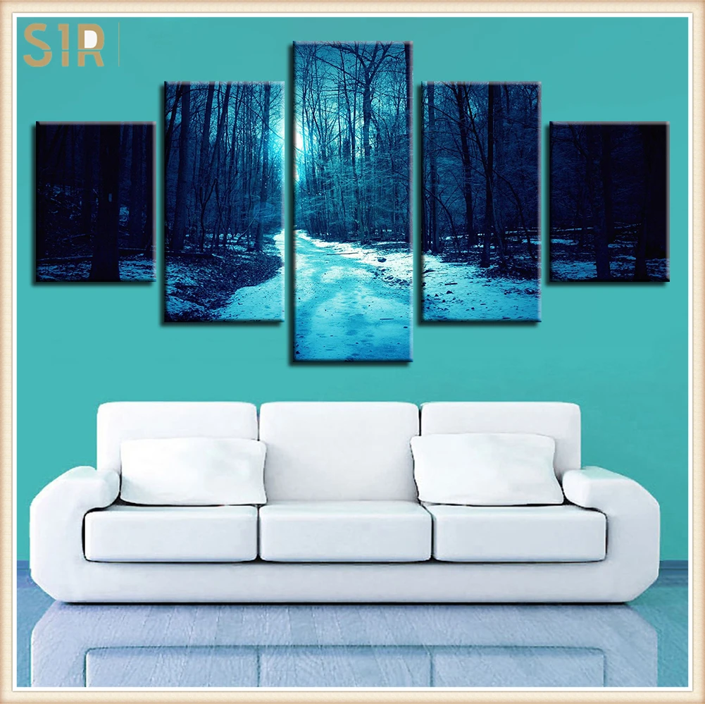 

Beautiful Scenery HD Printed 5 Piece Canvas Art Scenery Painting Wall Pictures for Living Room Home Decor Anime Poster Wall Art