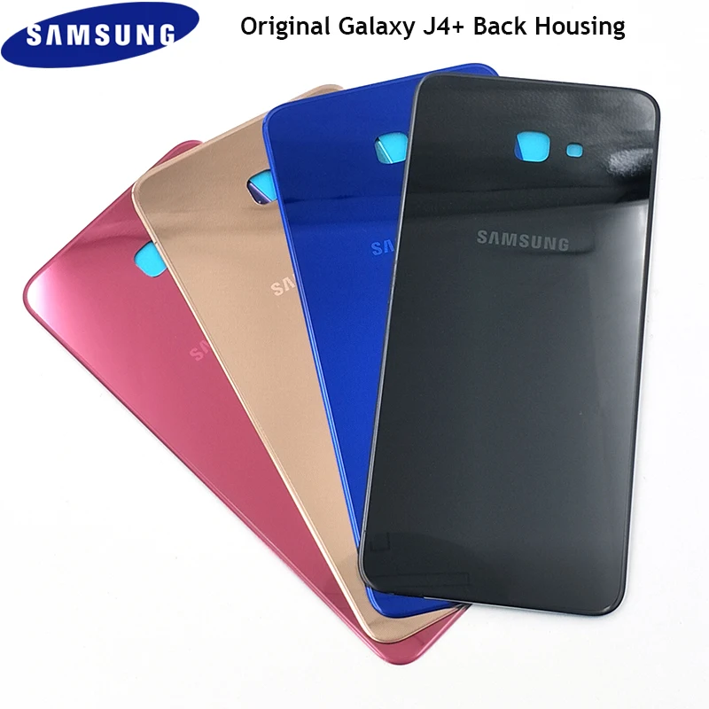 Задняя крышка аккумулятора Samsung J4 + J4P задняя 3DGlass замена корпуса ремонт деталей