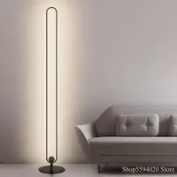 Modern Circular Floor Lamp Acrylic Lampshade Vertical Led Floor Lamp for Living Room Bedroom Standing Lamp European Floor Lamp