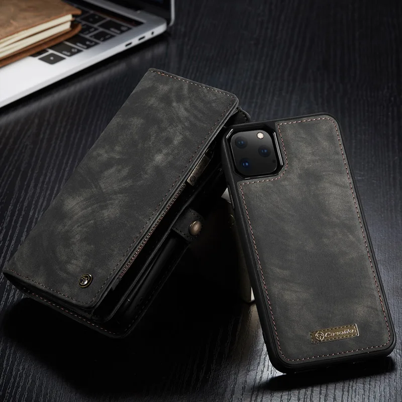 Для Iphone 11 Pro 11 Pro/Max Ретро съемный магнитный кошелек кожаный чехол для телефона сумка для Iphone X XS Max XR 7 8 Plus карман для карт