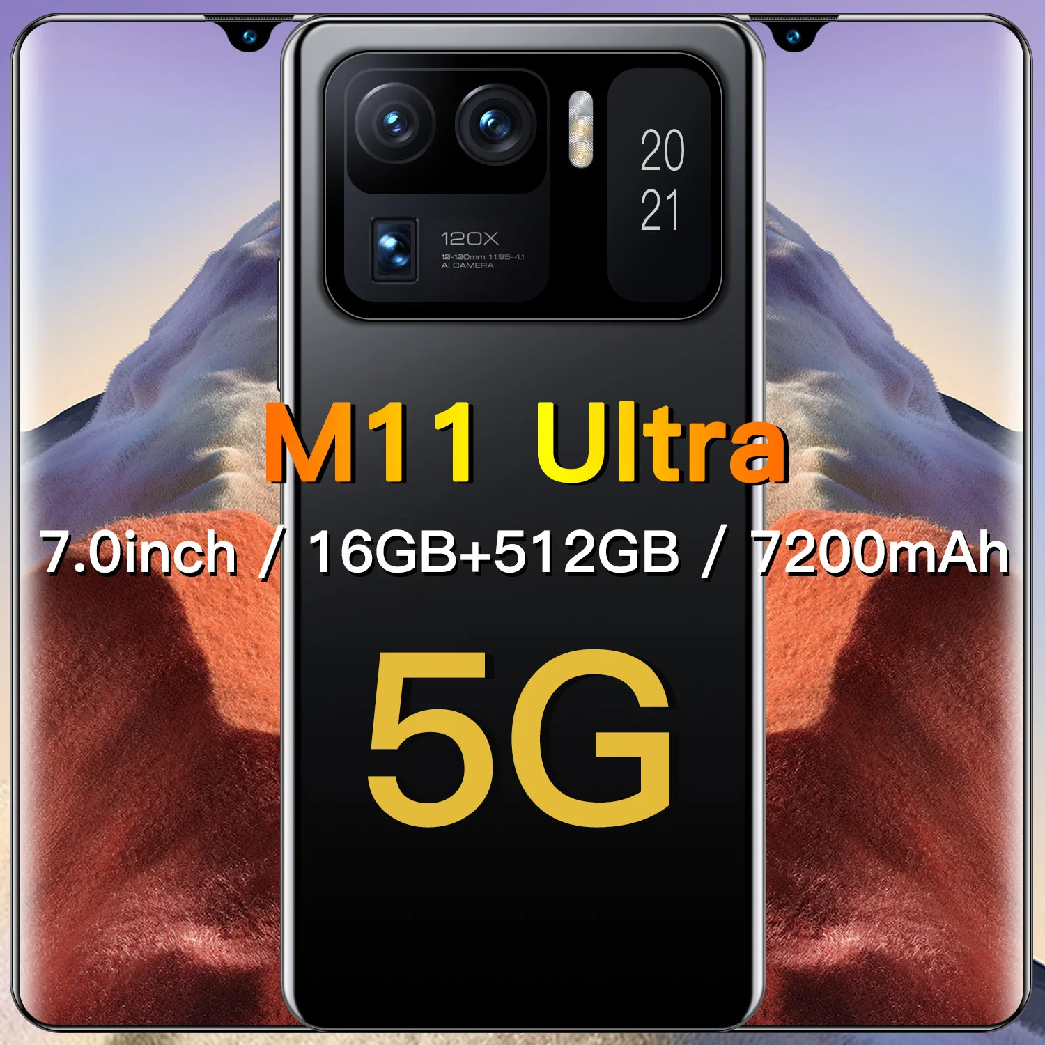 M11 Ultra смартфон экран 7 0 дюйма 16 ГБ + 512 ГБ|Смартфоны| |