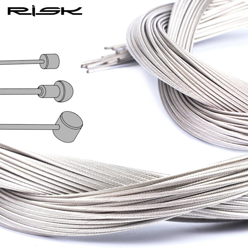 5pcs RISK RC127 Stainless Steel MTB Mountain Road Bicycle Bike Derailleur Shift Brake Inner Cable Line Wire 2100mm 1550mm 1700mm